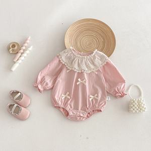Mono de Primavera/Otoño 2026 para Niña, con Lazo, Ribete de Encaje, <span class=keywords><strong>Traje</strong></span> de Fiesta para Primer Cumpleaños, <span class=keywords><strong>Traje</strong></span> de Princesa para Salir a Pasear, <span class=keywords><strong>Traje</strong></span> Enterizo - Product Image 2