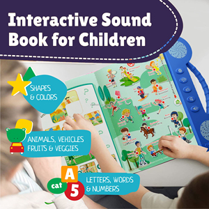 Libro Sonoro Educativo Bilingüe Francés/Inglés <span class=keywords><strong>para</strong></span> Niños, Mi Libro Electrónico <span class=keywords><strong>para</strong></span> Niños en Francés - Product Image 2