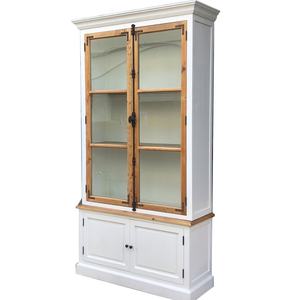 High Quality Indoor Furniture Single <b>Book</b> <b>Shelf</b> Cabinet <b>Wooden</b> Bookcase with Glass Doors - Product Image 1