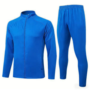 Conjunto de Entrenamiento de Fútbol para Hombre, Material de Primera Calidad, Conjuntos de Entrenamiento de Fuerza, Traje de Entrenamiento de Fútbol, Chaqueta de Manga Larga con Cremallera Larga - Product Image 1