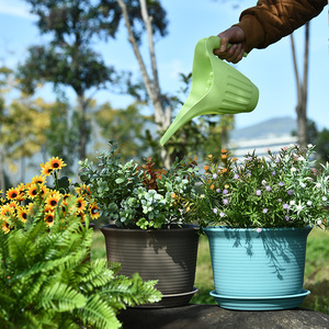 Pots de jardinage en plastique PP durables et écologiques en gros, pots à bonsaï, pots à fleurs, jardinières pour plantes succulentes, style classique avec <span class=keywords><strong>soucoupe</strong></span> - Product Image 3