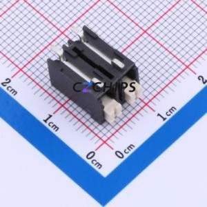 JL212R-SMT-50002BP1 Spring Terminal Block SMD,P=5mm Connector ( Construction: 1x2P )( Pitch: 5mm )( Color: Black ) - Product Image 1