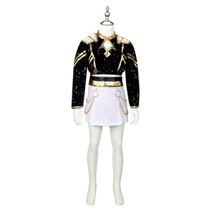 Disfraz de Cosplay de Witcher Girls Kpop en Negro y Dorado para Niñas, Traje de Anime de Lumi Zoe Mira para 8 a 13 Años - Product Image 1