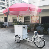 Tricycle à assistance pédale à chargement frontal de haute qualité, chariot à glace, chariot alimentaire