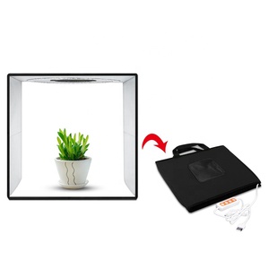 <strong>Foldable</strong> Photo <strong>Studio</strong> Light Box Portable 40cm*40cm*40cm LED Light Mini Photography <strong>Studio</strong> Tent Kit with 3 <strong>Backdrops</strong> - Product Image 6