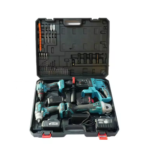 Set di Utensili Elettrici Industriale Senza Fili 4 in 1 ad Alte Prestazioni 48V con Trapano Brushless, 4 Batterie da 10 Celle e 2 Caricatori - Product Image 3