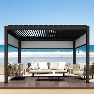 I migliori fornitori personalizzati 3x3 4x3 4x4 4x6 6x4 Pergola in alluminio Pergola motorizzata Pergola elettrica