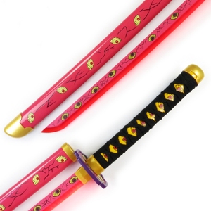 ดาบคาตานะพลาสติก 12 LED ส่องสว่าง ลายดาบพิฆาตอสูร ซามูไร ความยาว 104 ซม. ไม่คม สำหรับคอสเพลย์อนิเมะญี่ปุ่น ดาบพิฆาตอสูร คาตานะ - Product Image 4