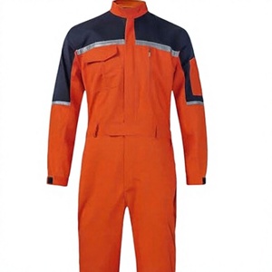 Overol de Trabajo Transpirable de Algodón, Uniforme Industrial de una Pieza, Reflectante y Resistente al Fuego - Product Image 3