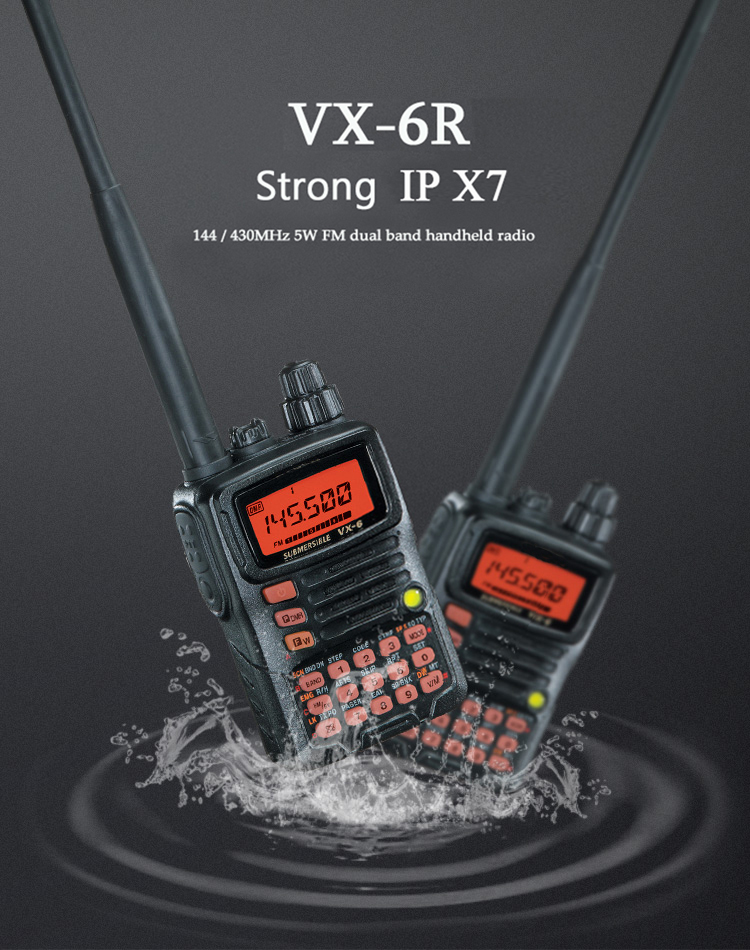 YAESU VX-6R Radio - Dual-Band FM Ham Two Way Transceiver