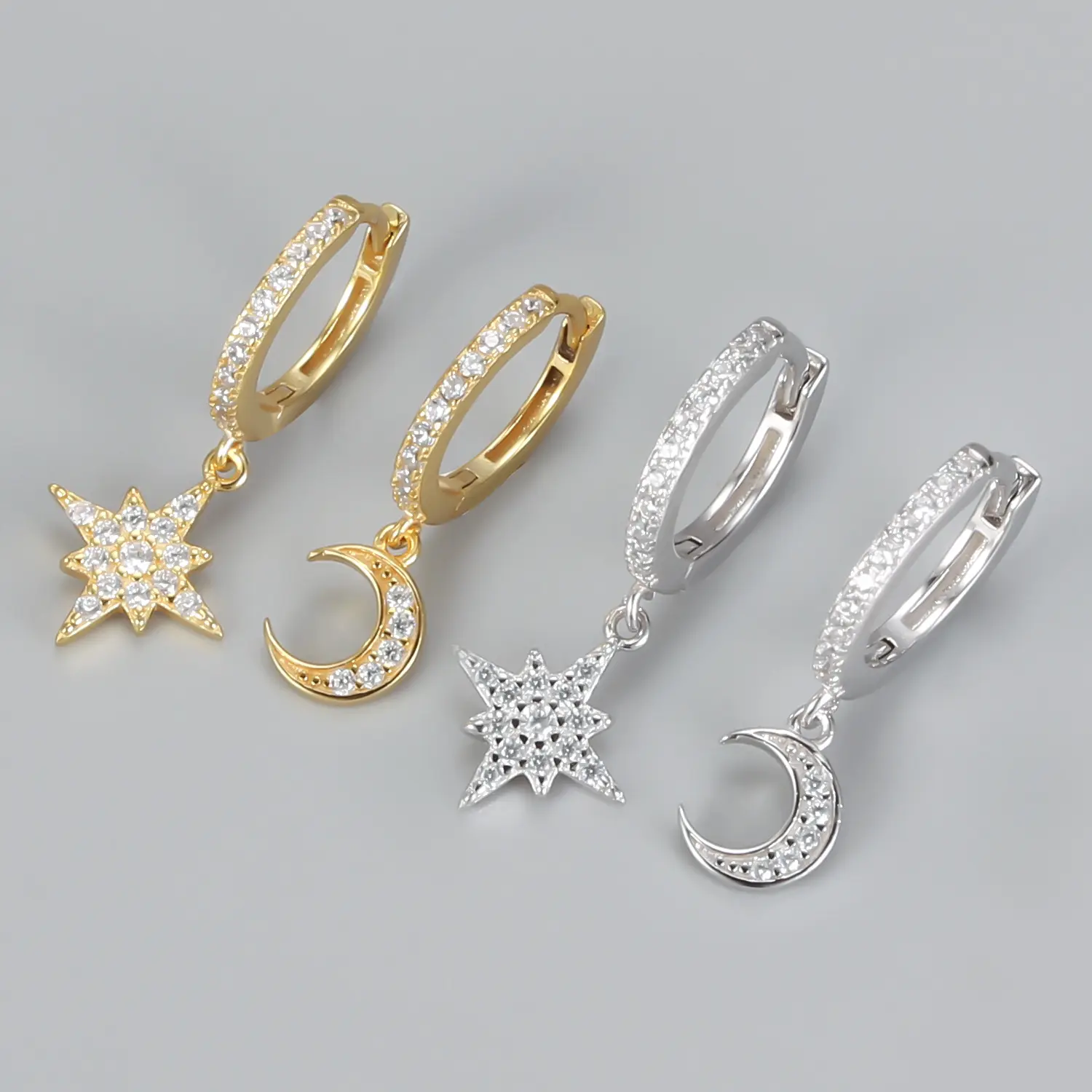 Custom High Jewelry 925 Silver Earrings Colorful Opal Stud Earrings 14K Gold Plated zirconia Earrings Fashion Classic Style
