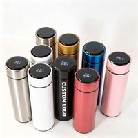 Bouteille d'eau intelligente XD184 avec affichage LED de la température, thermos en acier inoxydable, gourde isotherme personnalisée avec logo