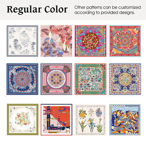 Tùy Chỉnh In Hoặc Logo Cho 100% Dâu Lụa Khăn Sang Trọng Phụ Nữ 90Cm * 90Cm 14/16/19/22 Momme Tinh Khiết Chiếc Khăn Lụa - Product Image 2