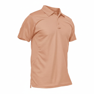 Camisetas de Golf de Punto de Algodón Sólido para Hombre y Mujer, Manga Corta, Transpirables, Corte Casual, Personalizables - Product Image 1