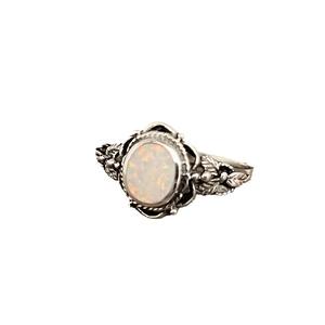European Style <b>Opal</b> <b>Ring</b> <b>Silver</b> Oval Bezel Setting Women's Jewelry Gift Fashion <b>Rings</b> - Product Image 5