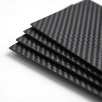 Cadre/pièces en carbone pour drone et UAV RC découpés par CNC, tissage uni et sergé, feuille de fibre de carbone 3k, surface brillante/mate, noir