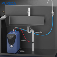 Système de filtration d'eau par osmose inverse Glacier Fresh PU-C03 800 GPD sans réservoir, sans électricité, silencieux, précision de filtration 0,0001μm