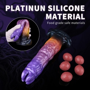 YOCY Dildo de Fantasía con Ovipositor de 24.3cm, Molde de Silicona para Huevos de Gelatina con 5 Bolas, Juguete Sexual con Bolas Vaginales para Hombres y Mujeres - Product Image 6