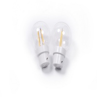 Décoration de vacances lumières ampoule 1.8W G45 ampoule globe en plastique 230v E27/B22 led ampoule à filament pour guirlande lumineuse extérieure