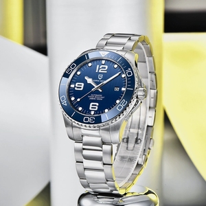 Montre mécanique automatique de luxe pour homme 1702, étanche 200 mètres, acier inoxydable, cadran saphir 42 mm - Product Image 2