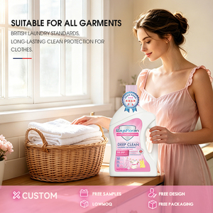 Aojie Premium OEM ODM al por mayor, marca británica, detergente líquido desechable con aroma fresco a jazmín, LIMPIEZA PROFUNDA 15-30% para ingredientes - Product Image 1