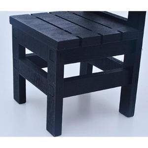 1:6 casa delle bambole in miniatura rosa tavolo da pranzo e sedie Set mobili per bambini per Accs cucina - Product Image 4