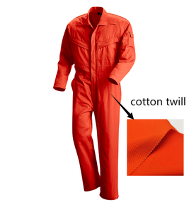 100% algodón tejido de peso pesado sarga 200-330g para hombre ropa de trabajo pantalones uniforme Chaqueta resistente al desgaste material de la prenda blanco - Product Image 6