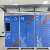 Casier de livraison intelligent grande capacité en acier avec système d'accès numérique pour complexe résidentiel et service de livraison