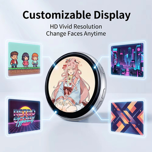 N88 <b>Smart</b> <b>Electronic</b> Badge With Magnetic Back Buckle 1.85Inch Display Touch Screen Anime Pin BT E-badge 600mAh Battery Accessory - Product Image 3