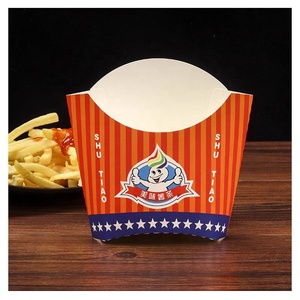 Boîte en papier jetable personnalisée pour frites et poulet frit à emporter – Emballage de restauration rapide en gros - Product Image 2