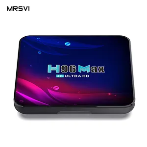 H96 מקס v11 4k חכם טלוויזיה תיבת אנדרואיד 11.0 2GB 4GB RAM 16GB 32GB 64GB RAM Led dipaly ה-חכם