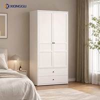 Armoire autoportante en acier avec tiroirs de rangement supérieurs, meuble de chambre à coucher pour vêtements, idéal pour la location et l'aménagement intérieur