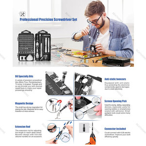 ชุดเครื่องมือซ่อม DIY ไฟฟ้า117ใน1ชุดไขควงโครเมี่ยมฟิลลิปส์สำหรับโทรศัพท์และ<span class=keywords><strong>คอมพิวเตอร์</strong></span> OEM พร้อมที่จับเหล็กและพลาสติก - Product Image 4