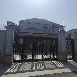 यूरोपीय डिजाइन अपार्टमेंट बाहरी लपेटे गए एल्यूमीनियम गेट्स ड्राइववे घर आधुनिक एल्यूमीनियम द्वार सुरक्षा - Product Image 5