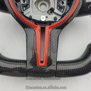 Volante Deportivo de Fibra de Carbono y Cuero Perforado con LED para BMW Serie 3, Serie 5, F10, F20, F30, F90, F01, F02 - Product Image 6