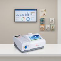 Sistema de Química Veterinaria Semiautomatizado Compacto Sinothinker, Analizador de Sangre para Perros y Gatos, Pantalla Táctil a Color de 7 Pulgadas para Clínica Veterinaria