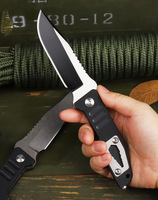 Couteau à lame fixe en acier D2, manche en G10, pour le camping en plein air, la survie, la chasse, tactique, EDC, portable, OEM personnalisable