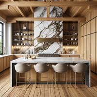 Armoires de cuisine contemporaines en bois massif, fabrication directe du Vermont, fourniture OEM ODM pour projets résidentiels