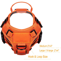 Harnais de gilet tactique pour chien, réglable, robuste, sans tirer, avec poignée, vente en gros