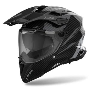 Casco Airoh Commander 2 Carbon Gloss Full Carbon 6K Adventure On Off Road XXL Nero - Product Image 1