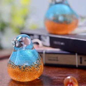 Bestselling Vivid Handblown Glass Bird Figurine Blue Green Amber Colorful <b>Animal</b> Sculpture for Home Art Decor - Product Image 3