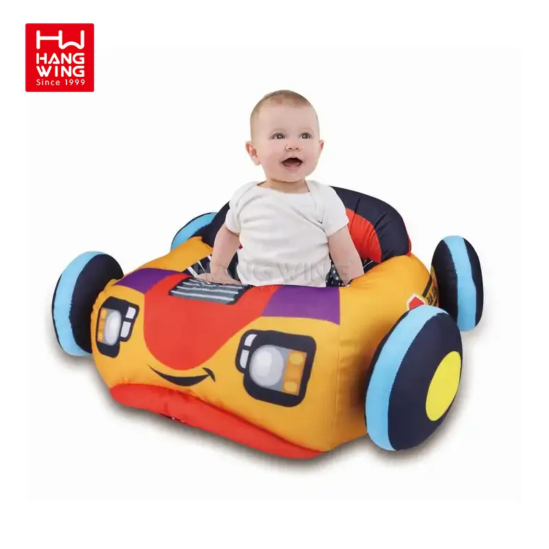 HW Baby Bouncer Car Sofa Chair Soft Car Toys Kids Cloth Sofa Baby Sitting Chair Toy