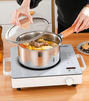 Casserole multifonction de haute qualité en acier inoxydable 316, compatible induction, avec panier vapeur pour lait et aliments pour bébé, biodégradable