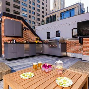 <span class=keywords><strong>Electrodomésticos</strong></span> de cocina de exterior de acero inoxidable de colores frescos personalizados, <span class=keywords><strong>electrodomésticos</strong></span> de cocina impermeables para exteriores, jardín, patio, Villa - Product Image 2