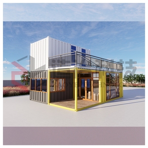 Maison de conteneur minuscule portable détachable de luxe en chine 2 étages remorquables Myanmar Thaïlande utilisation d'<span class=keywords><strong>aide</strong></span> aux tremblements de terre 20 pieds maisons préfabriquées - Product Image 4