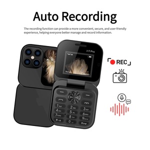 Nuovo Telefono Pieghevole I17 Pro - Mini Telefono con Doppia SIM e Tastiera, Design Retrò Compatto per Anziani e Utenti Principianti - Product Image 3