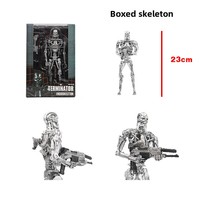 Figurine articulée NECA T-800 de la série Terminator en PVC, version en boîte, 7 points d'articulation