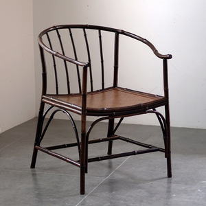 Sillón de Bambú con Rayas de Tigre Púrpuras, Asiento Hecho a Mano, Silla para Sala de Estar, Origen Anji - Product Image 1