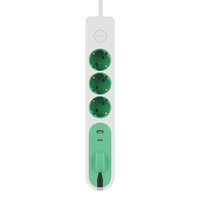 Prise de table rétractable colorée avec 3 prises EU, port 1A+1C, 16A/250V, IP20, multiprise pour usage domestique/bureau