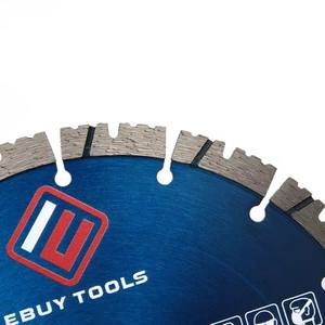 A lâmina de corte circular da produção profissional diamante segmentado do turbocompressor viu a lâmina para a telha concreta do mármore do granito - Product Image 3